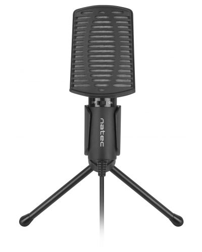 Microfon Natec - ASP, negru - 2