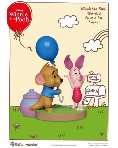 Mini figurină Beast Kingdom Disney: Winnie the Pooh - Piglet and Roo (Mini Egg Attack) - 3