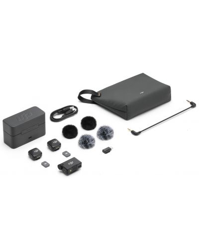 Microfon DJI - Mic Mini (2 TX + 1 RX, Charging Case) | Ozone.ro