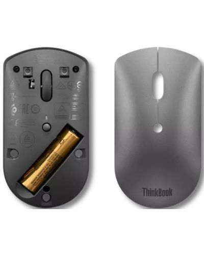 Lenovo Mouse - ThinkBook Bluetooth, optic, fără fir, gri - 4