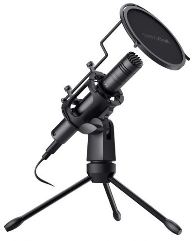 Microfon Trust - GXT 241 Velica, negru - 1