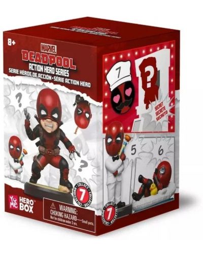 Mini figurină YuMe Marvel: Deadpool - Action Hero Series, Mystery box - 1