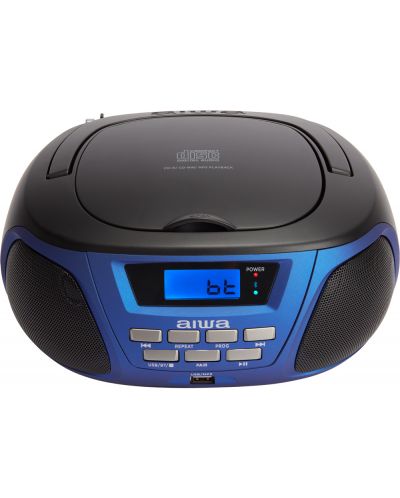 Mini sistem audio  Aiwa - BBTU-300BL, albastru - 5