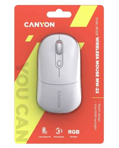 Mouse Canyon- MW-22, optic, wireless, Snow White - 6