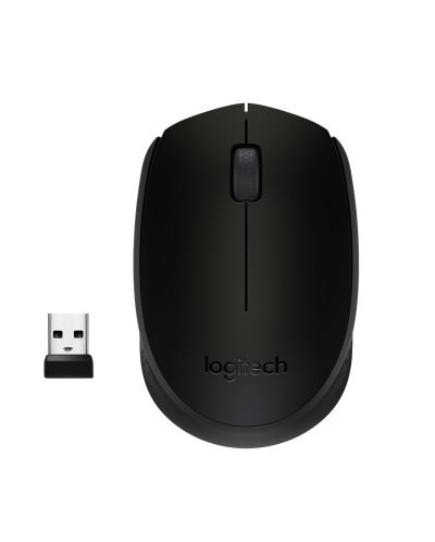 Mouse Logitech - M171,  optic, wireless, negru - 1