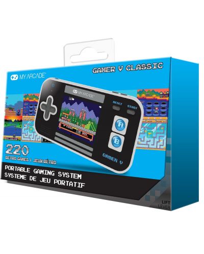 Consolă mini My Arcade - Gamer V Classic 220in1, neagră/albastră - 3