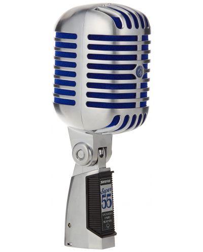 Microfon Shure - Super 55 Deluxe, argintiu/albastru - 5