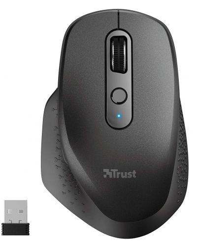 Mouse Trust - Ozaa, optic, wireless, negru - 1