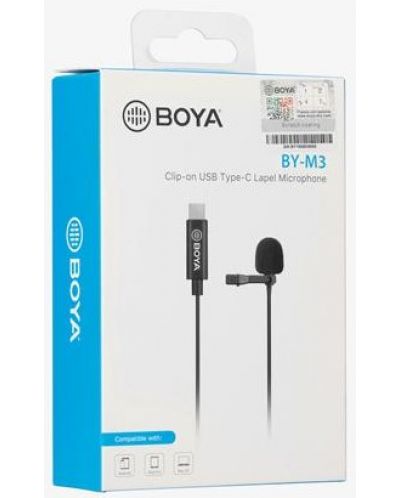 Microfon Boya - By M3, negru - 6