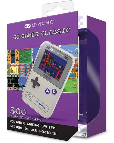 Consolă mini My Arcade - Gamer V Classic 300in1, gri/mov - 3
