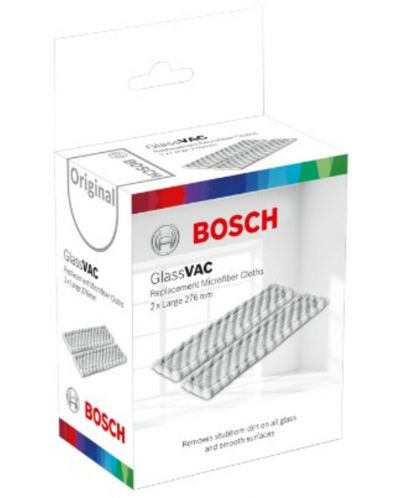 Lavete din microfibră Bosch - GlassVAC, 2x276 mm - 2