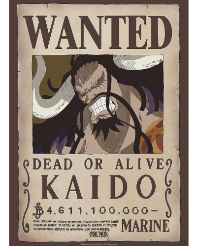 GB eye Animation Mini Poster: One Piece - Kaido Wanted Poster - 1