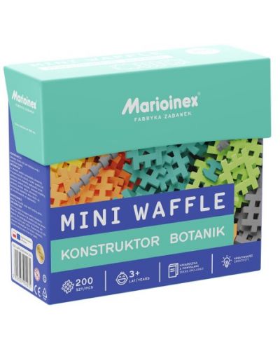 Mini constructor de vafe Marioinex - Micul botanist, 200 de părți - 4