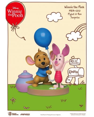 Mini figurină Beast Kingdom Disney: Winnie the Pooh - Piglet and Roo (Mini Egg Attack) - 4