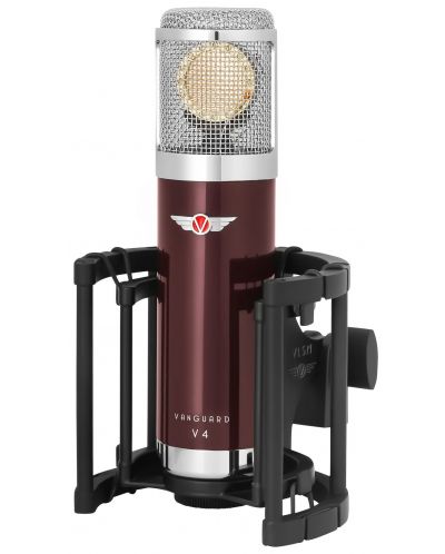Microfon Vanguard - V4, roșu/argintiu - 3