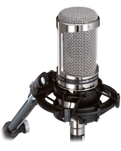 Microfon Audio-Technica - AT2020V, wireless, argintiu - 1