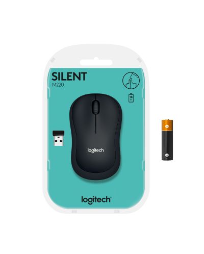 Mouse Logitech - M220 Silent, wireless, negru - 9