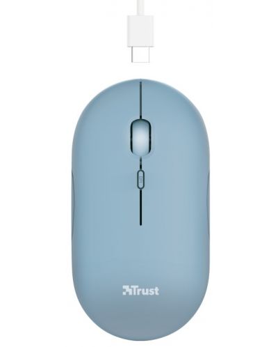 Mouse Trust - Puck, wireless, albastru - 1