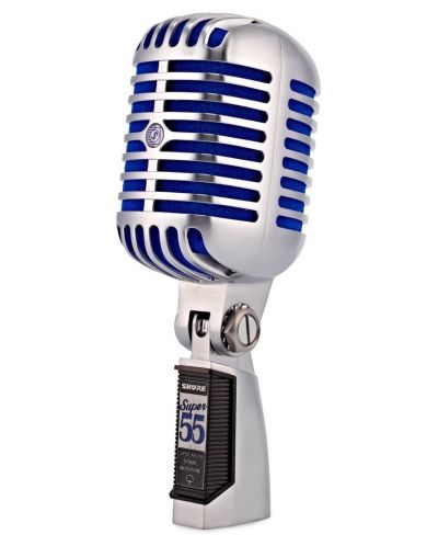 Microfon Shure - Super 55 Deluxe, argintiu/albastru - 1