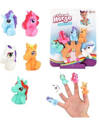Jucării Toi Toys Mini Finger Figures - Unicorns, 5 bucăți - 2