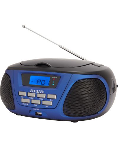 Mini sistem audio  Aiwa - BBTU-300BL, albastru - 4