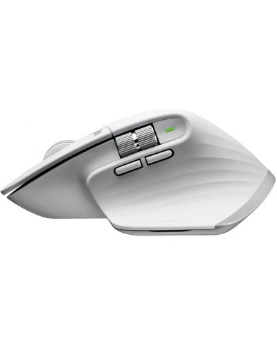 Mouse Logitech - MX Master 3S, optic, wireless, Gri Pale - 6