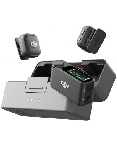 Microfon DJI - Mic 3, 2 TX + 1 RX + Charging Case, negru | Ozone.ro