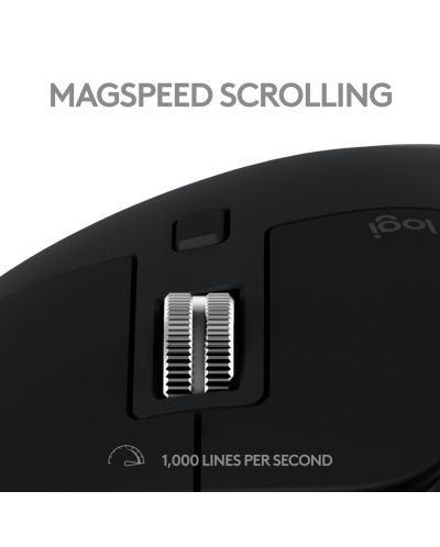 Mouse Logitech - MX Master 3S For Mac EMEA, Space Grey - 11
