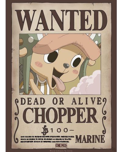 Mini poster GB eye Animation: One Piece - Chopper Wanted Poster (Series 1) - 1