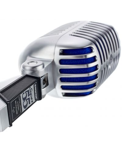 Microfon Shure - Super 55 Deluxe, argintiu/albastru - 8