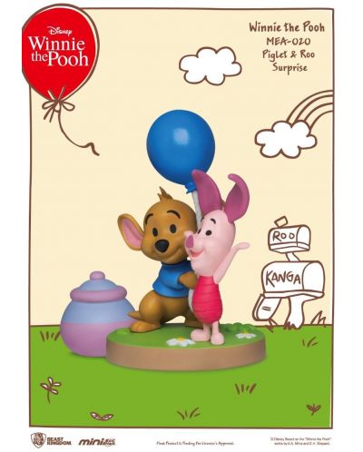 Mini figurină Beast Kingdom Disney: Winnie the Pooh - Piglet and Roo (Mini Egg Attack) - 2