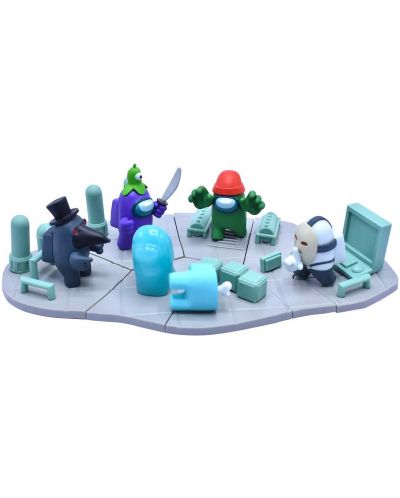 Mini figurină Just Toys Games: Among Us - Buildable Scene, sortiment - 8