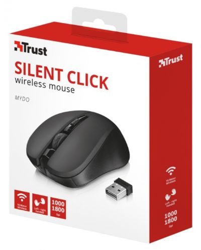 Mouse Trust - Mydo Silent, optic, wireless, negru - 4