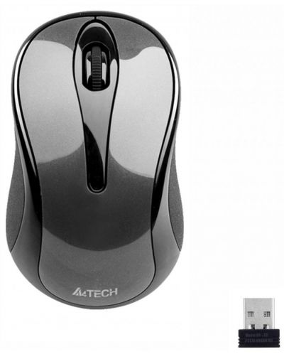 Mouse A4tech - G3-280N, optic, wireless, gri - 1