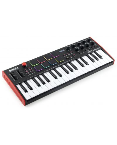 Controler MIDI Akai Professional - MPK Mini Plus, negru/roșu - 3