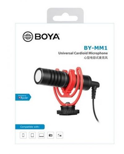 Microfon Boya - By MM1, negru - 2