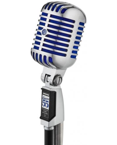 Microfon Shure - Super 55 Deluxe, argintiu/albastru - 6