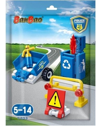 BanBao Mini Constructor - Poliție, 39 de bucăți - 1
