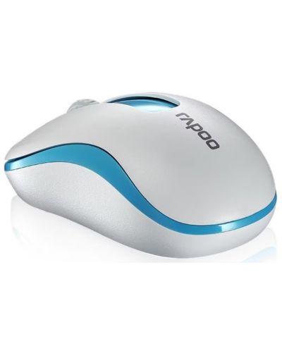 Mouse RAPOO - M10 Plus, optic, wireless, alb/albastru - 2