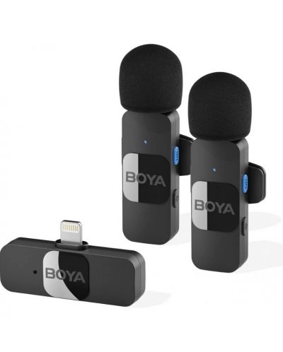 Sistem de microfon Boya - BY-V2, Lightning, negru - 1