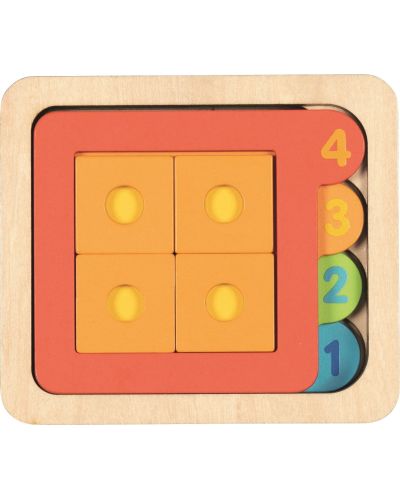 Goki Multilayer Puzzle din lemn - 15 piese - 1
