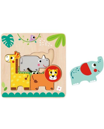Puzzle multistrat Tooky Toy - Safari - 1