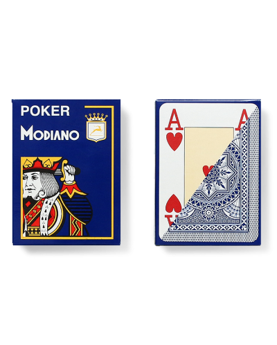 Carduri din plastic Modiano Jumbo Index - 4 Corner (albastru) - 8