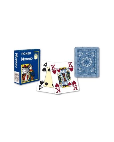 Carduri din plastic Modiano Jumbo Index - 4 Corner (albastru) - 3