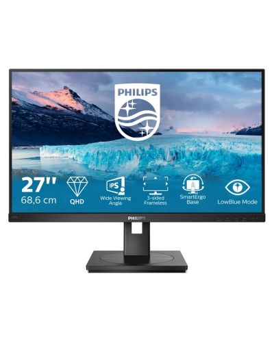 Monitor Philips - 275S1AE, 27'', QHD, IPS, Anti-Glare, negru - 1