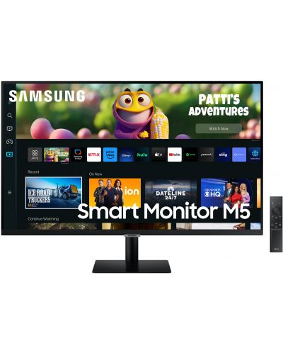 Monitor Samsung - Smart M5 27CM500, 27'', FHD, VA, Anti-Glare,negru - 1