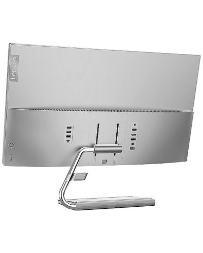 Monitor Lenovo - Q27h-20, 27", QHD, anti-reflexie, hub USB, argintiu - 5