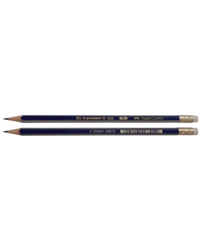 Pencil Faber-Castell Goldfaber - B, with eraser - 1