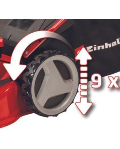 Mașină de tuns iarba cu motor pe benzină, autopropulsată Einhell - Power X-Change, GC-PM 46 SM HW-E Li, 2kW - 5