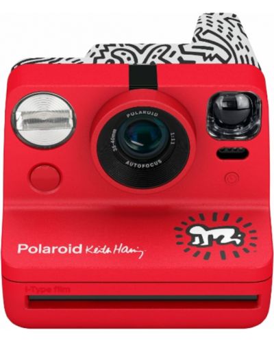 Aparat foto instant Polaroid - Now, Keith Haring, roșu - 5